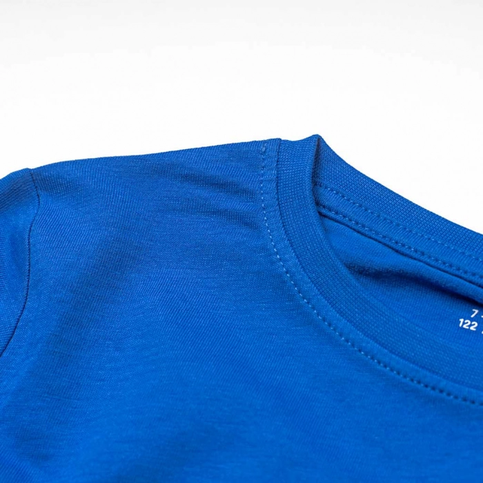 Παιδική μπλούζα Name it για αγόρια Roar μπλε καθημερινές λεπτές μπλούζες ετών εποχιακές επώνυμες online (4)