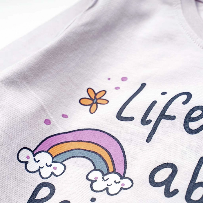 Παιδική μπλόυζα Name it για κορίτσια Lifeis λιλά μοντέρνο κοριτσίστικο λεπτή μπλούζα καθημερινή ετών online (1)