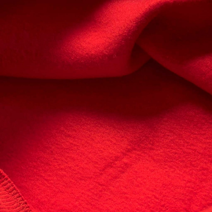 Παιδικό μπλουζοφόρεμα ΑΚΟ για κορίτσια YouCanDoIt κόκκινο καθημερινό άνετο με χνούδι σχολείο ετών online