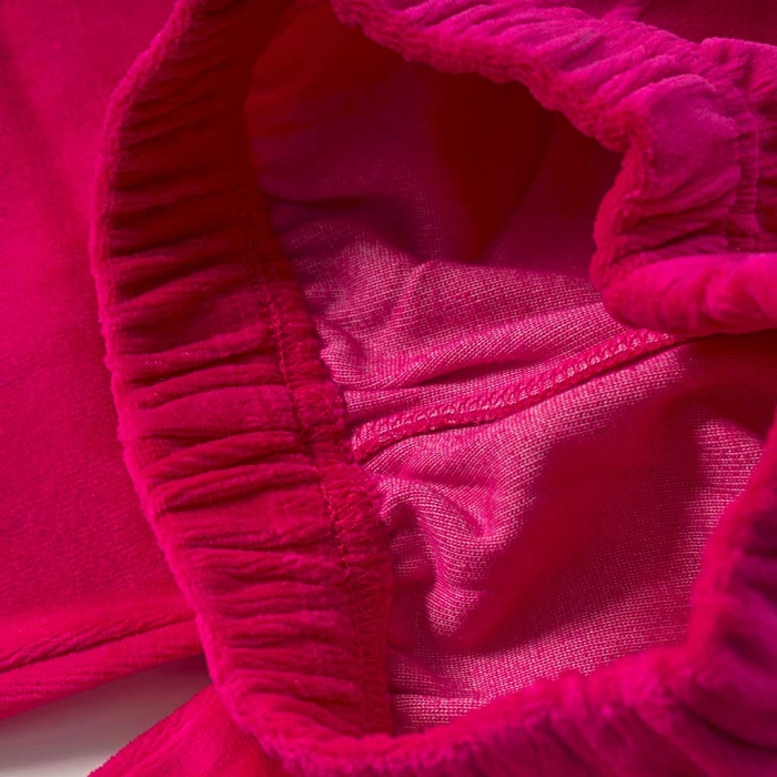 Βρεφικό σετ φόρμας New College για κορίτσια New Baby φούξια online καθημερινό ζεστό άνετο βελούδινο χειμωνιάτικο ζεστό μηνών (1)