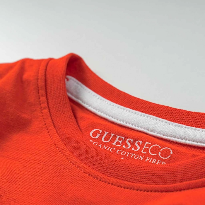 Παιδική μπλούζα GUESS για αγόρια Bloomsbury κόκκινο online καθημερινό σχολείο άνετο φθινοπωρινό ανοιξιάτικο επώνυμο casual (3)