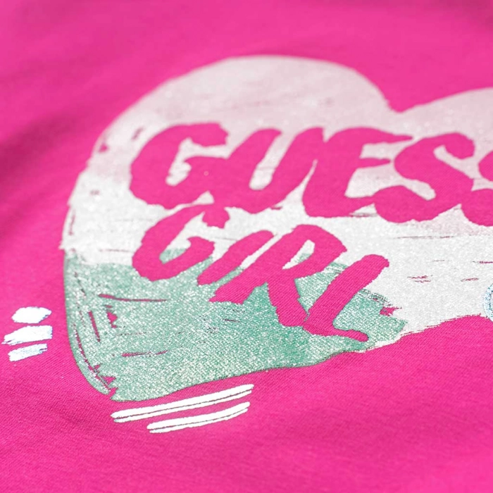 Παιδική μπλούζα GUESS για κορίτσια Guess Girl φούξια σχολείο καθημερινή βόλτα ανοιξιάτικη φθινοπωρινή άνετη ετών online (2)