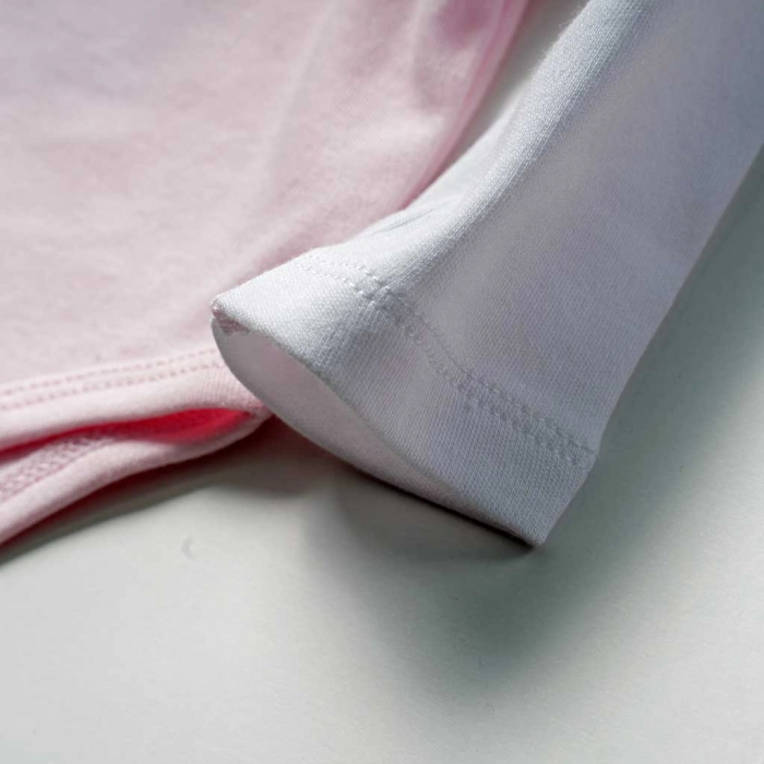 Βρεφικό σετ φόρμας GUESS για αγόρια Baby Icon ροζ επώνυμο καθημερινό ζιπουνάκι άνετο βαμβακερό  μηών online (4)