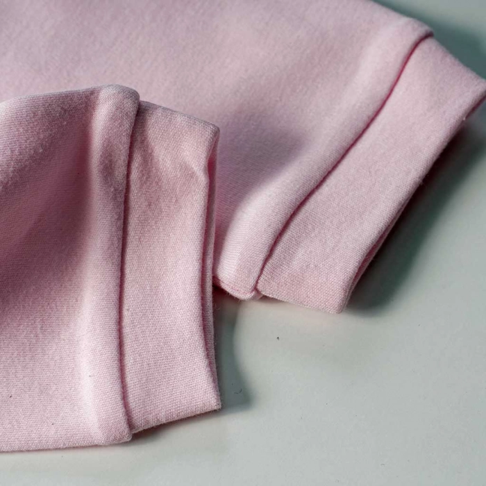 Βρεφικό σετ φόρμας GUESS για αγόρια Baby Icon ροζ επώνυμο καθημερινό ζιπουνάκι άνετο βαμβακερό  μηών online (6)