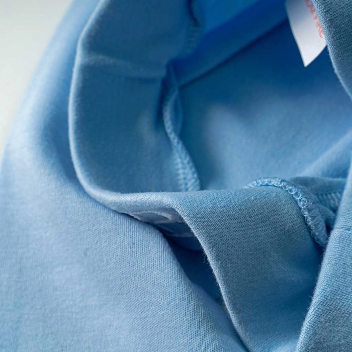 Βρεφικό σετ φόρμας GUESS για αγόρια Baby Icon γαλάζιο online επώνυμο ζιπουνάκι βαμβακερό καθημερινό μηνών  (1)