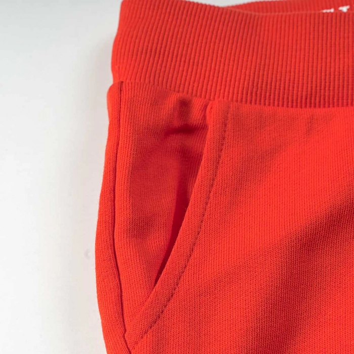 Παιδικό παντελόνι φόρμας GUESS Formal κόκκινο online καθημερινή φθινοπωρινή ανοιξιάτικη σχολείο άνετο ετών  (2)