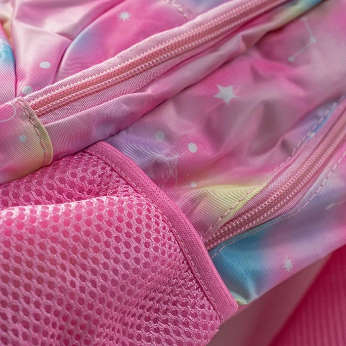 Παιδική τσάντα πλάτης για κορίτσια Galaxy Heart ροζ σχολείο πλάτης μοντέρνα καθημερινή ετών online (4)