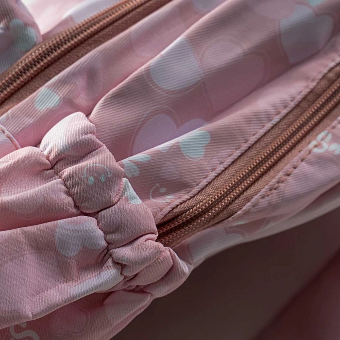 Παιδική τσάντα πλάτης για κορίτσια Smile Heart ροζ σχολείο μοντερνά καθημερινή πλάτης ετών online (4)
