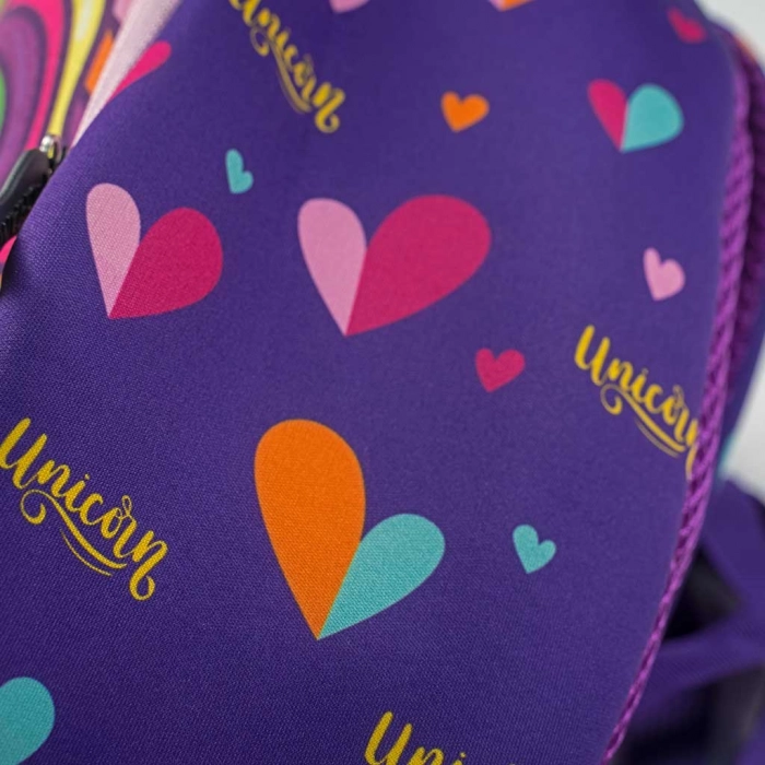 Παιδική τσάντα πλάτης για κορίτσια Uni Star μωβ σχολείο καθημερίνη πλάτης μοντέρνα ετών online  (4)