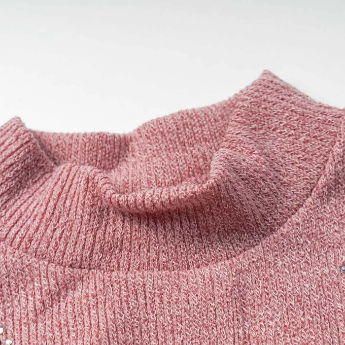 Παιδική μπλούζα Serafino για κορίτσια Royal ροζ πλεκτή χειμωνιάτικη ζεστή άνετη βόλτα ετών online