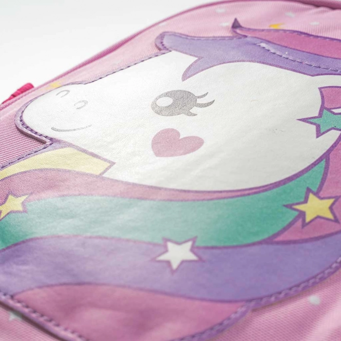 Παιδική τσάντα πλάτης για κορίτσια Star unicorn ροζ σχολείο καθημερινή πλατής μοντέρνα ετών online  (2)