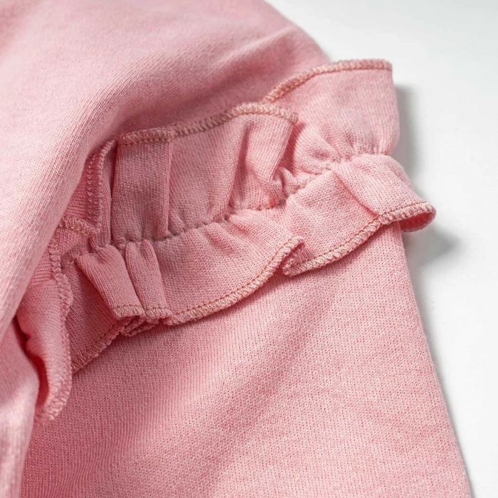 Παιδική μπλούζα Serafino για κορίτσια Carnation ροζ καθημερινή σχολείο φθινοπωρινή άνετη βόλτα ετών online ανοιξιάτικη (3)