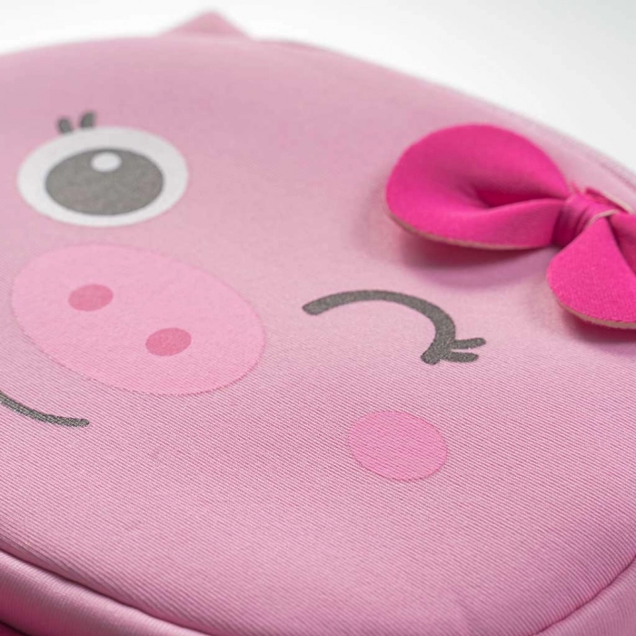 Παιδική τσάντα πλάτης για κορίτσια Piggie ροζ  πλάτης σχολείο καθημερίνη μοντέρνα ετών online  (2)