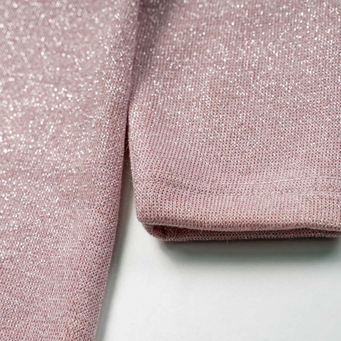 Παιδικό φόρεμα Serafino για κορίτσια Daisy ροζ  βόλτα άνετο χρυσόσκονη ζεστό χειμωνιάτικο ετών casual online (3)