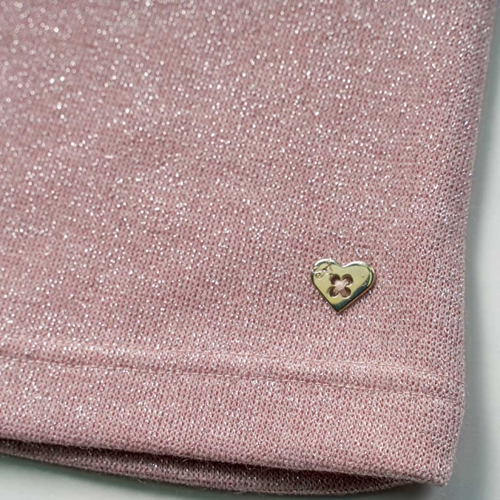 Παιδικό φόρεμα Serafino για κορίτσια Daisy ροζ  βόλτα άνετο χρυσόσκονη ζεστό χειμωνιάτικο ετών casual online (4)
