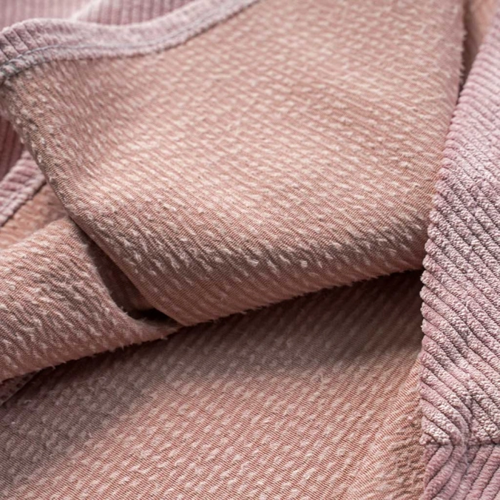 Παιδικό φόρεμα Serafino για κορίτσια Anemone ροζ online κοτλέ βελούδινο χειμωνιάτικο άνετο ζεστό casual online ετών  (4)