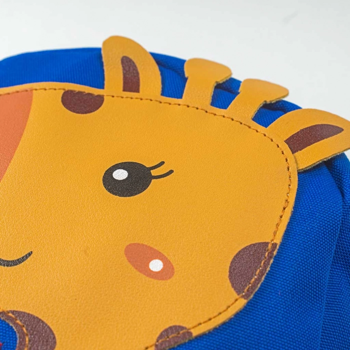 Παιδική τσάντα πλάτης για αγόρια Giraffe μπλε   σχολείο βόλτα μοντέρνα πλάτης ετών online (3)