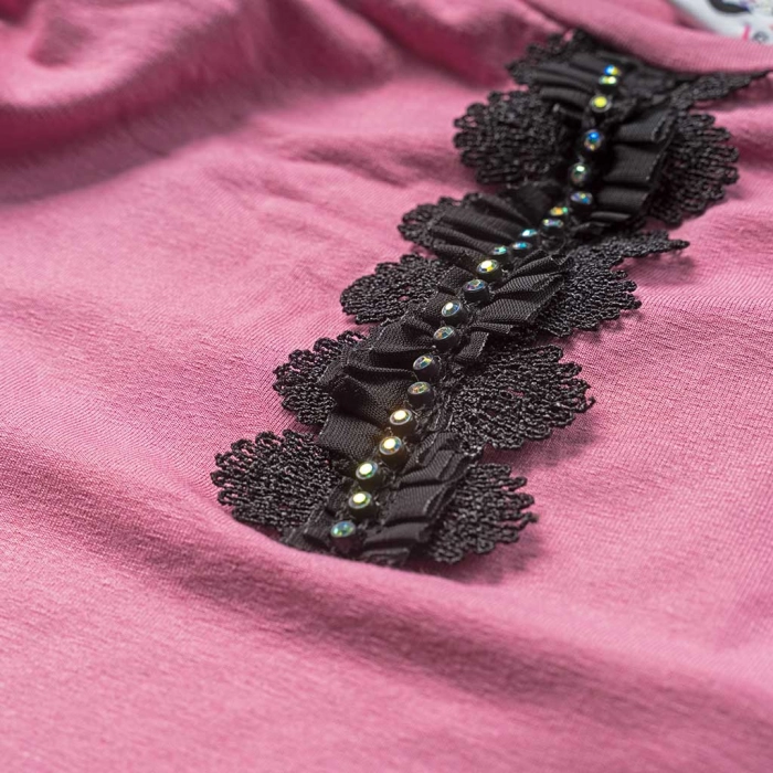 Παιδική μπλούζα Serafino για κορίτσια Salem ροζ online casual λεπτή ανοιξιάτικη φθινοπωρινή άνετη βόλτα ετών (2)