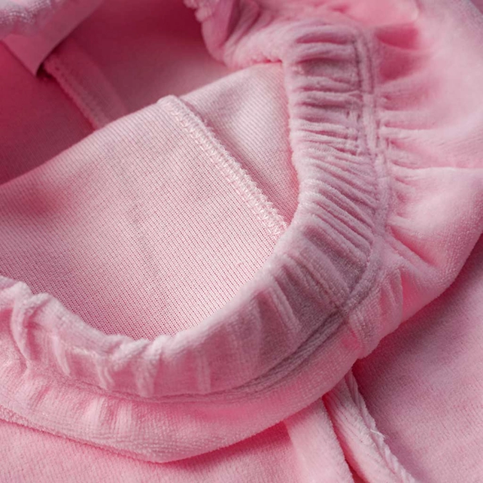 Βρεφική πιτζάμα Εβίτα για κορίτσια Bunny Bow ροζ καθημερινές χειμερινές μηνών επώνυμες online  (1)