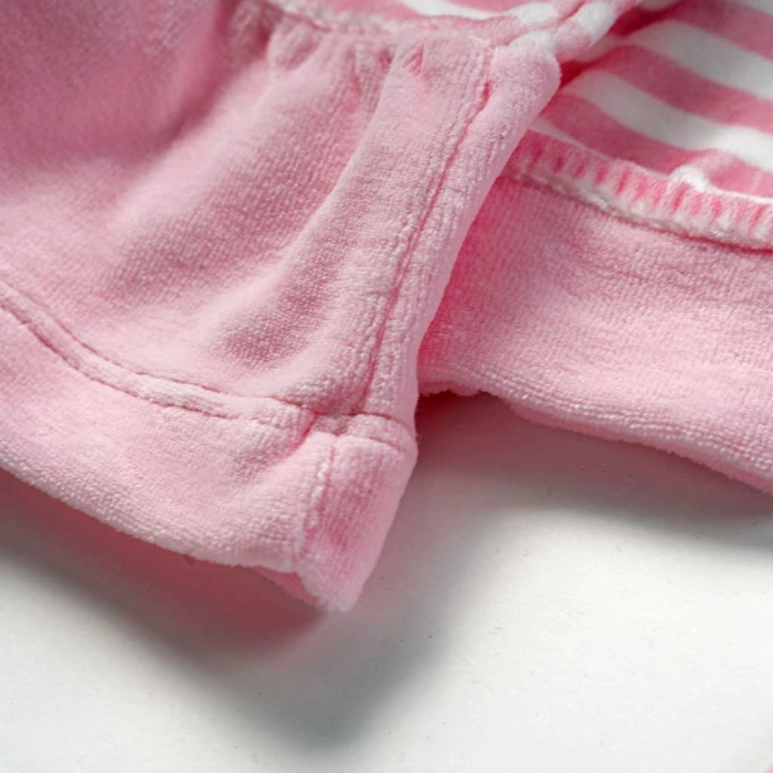 Βρεφική πιτζάμα Εβίτα για κορίτσια Bunny Bow ροζ καθημερινές χειμερινές μηνών επώνυμες online  (4)