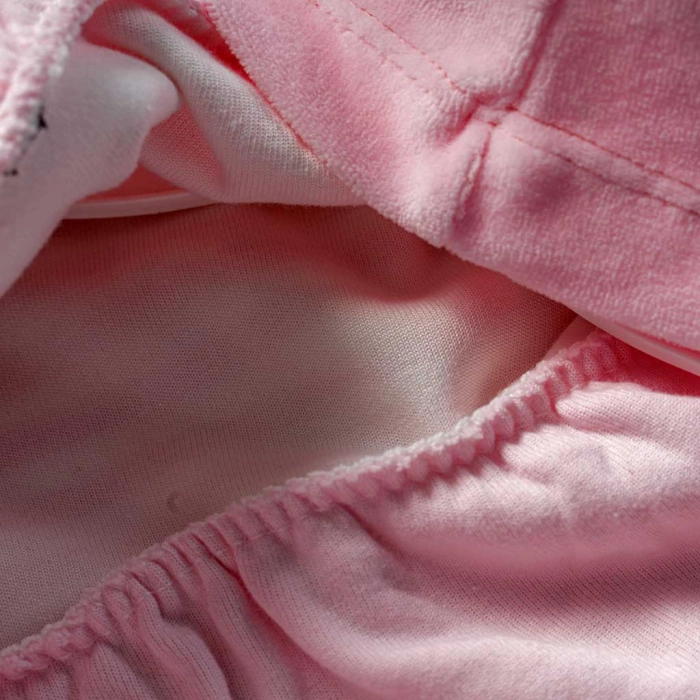 Βρεφική πιτζάμα Εβίτα για κορίτσια Bunny Bow ροζ καθημερινές χειμερινές μηνών επώνυμες online  (5)