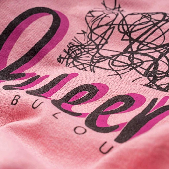 Παιδικό σετ φόρμας Online για κορίτσια Queen Fabulous ροζ σχολείο άνετο μοντέρνο καθημερινό ετών online  (2)