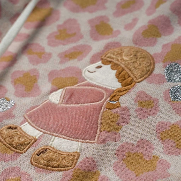 Παιδικό φόρεμα Εβίτα για κορίτσια Timber ροζ εντυπωσιακά επώνυμα ετών χιμερινά online  (3)