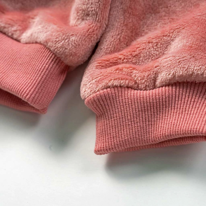 Παιδική μπλούζα New College για κορίτσια Stay Pawsitive ροζ σχολείο καθημερινή ζεστή άνετη χειμωνιάτικη γούνινη ετών online (4)