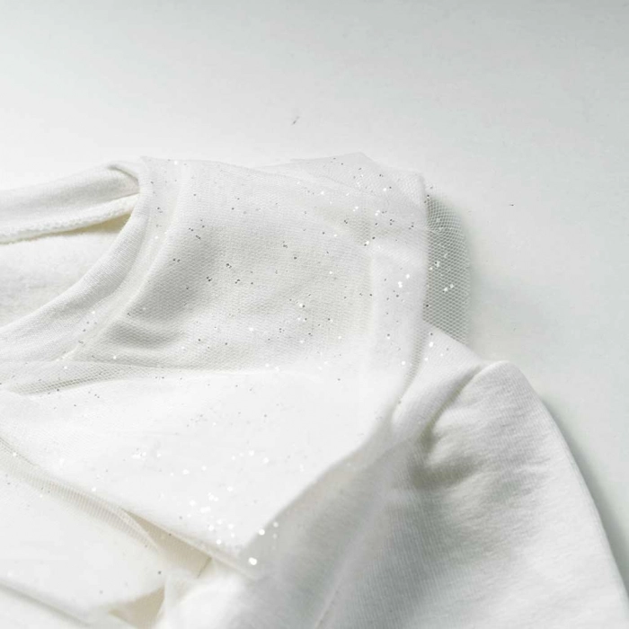 Παιδική μπλούζα Εβίτα για κορίτσια Lilith άσπρο Βόλτα καθημερινή χειμωνιάτικη ζεστή άνετη επώνυμη ετών online casual (2)