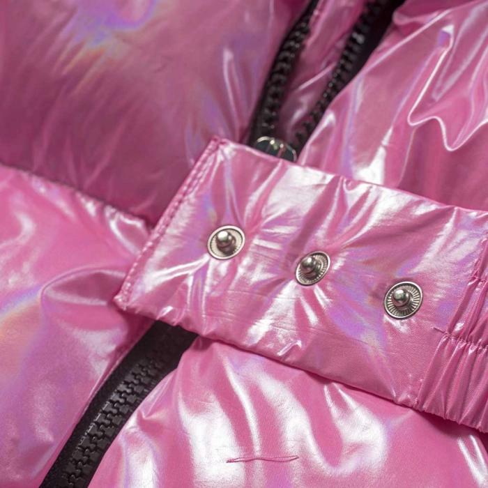 Παιδικό μπουφάν New College για κορίτσια Rown ροζ καθημερινά ετών επώνυμα χειμερινά online (5)