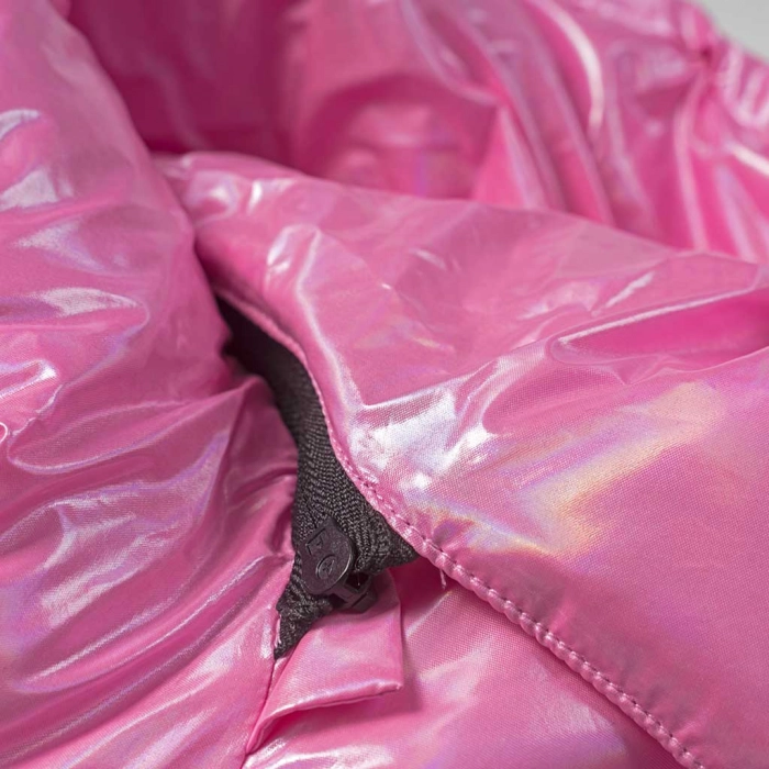 Παιδικό μπουφάν New College για κορίτσια Rown ροζ καθημερινά ετών επώνυμα χειμερινά online (8)