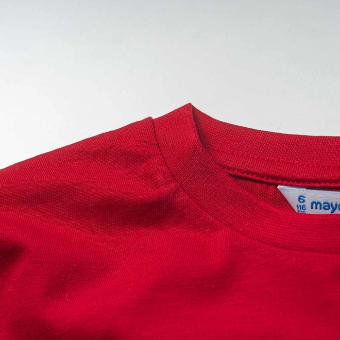 Παιδική μπλούζα Mayoral για αγόρι Raceway κόκκινο σχολείο καθημερινό άνετο βόλτα λεπτή ετών online (1)