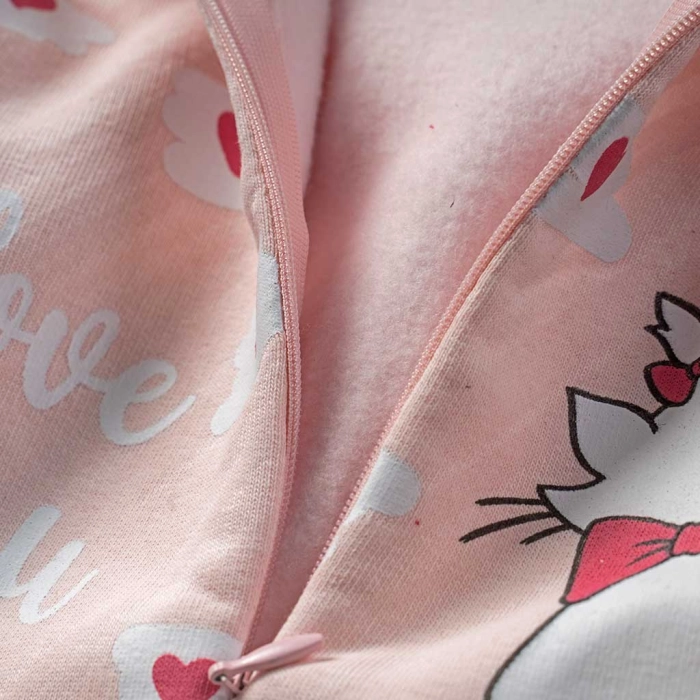 Βρεφικό φορμάκι Online  για κορίτσια  Little kitty ροζ μοντέρνο πολύ ζεστό κοριτσίστικο για βόλτες  μηνών online  (1)