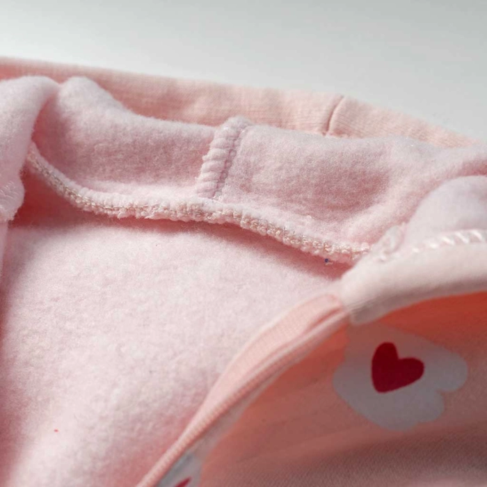 Βρεφικό φορμάκι Online  για κορίτσια  Little kitty ροζ μοντέρνο πολύ ζεστό κοριτσίστικο για βόλτες  μηνών online  (2)