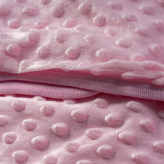 Βρεφική κουβέρτα Online για κορίτσια PinkPrincess ροζ 85x82Eκ πριγκιπικά με κορώνα πικέ βελόυδινη απαλή μηνών online (3)