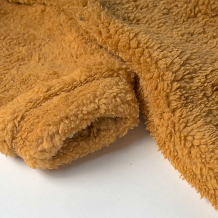 Βρεφικό φορμάκι εξόδου Online για μωρά Bear καφέ ζεστό γούνινο χειμωνιάτικο μηνών online (4)