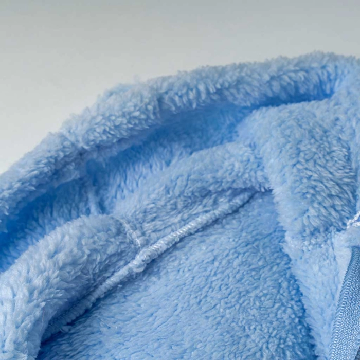 Βρεφικό φορμάκι εξόδου Online για αγόρια Βear γαλάζιο ζεστό γούνινο χειμωνιάτικο μηνών online (4)
