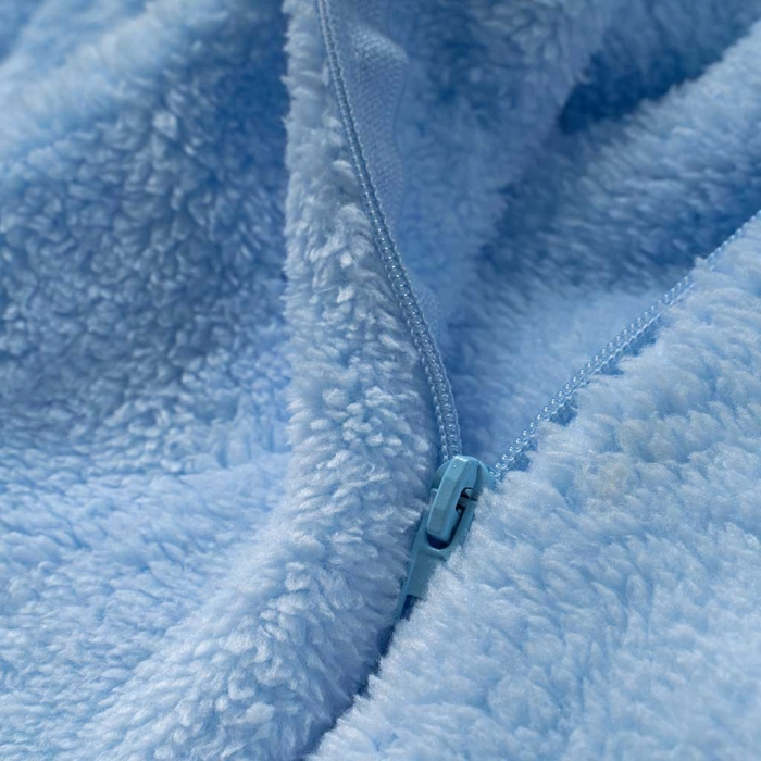 Βρεφικό φορμάκι εξόδου Online για αγόρια Βear γαλάζιο ζεστό γούνινο χειμωνιάτικο μηνών online (6)