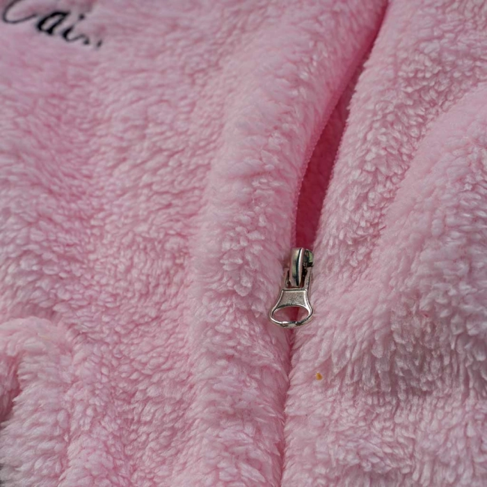 Βρεφικό φορμάκι εξόδου Online για κορίτσια  Little cutie ροζ  ζεστό γούνινο χειμωνιάτικο μηνών online (6)