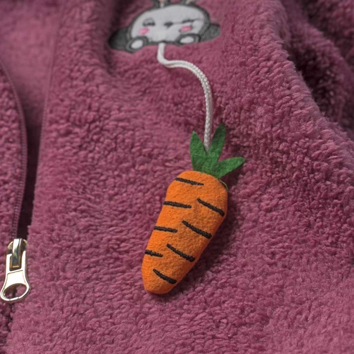 Βρεφικό φορμάκι εξόδου Online για κορίτσια  Little carrot σάπιο μήλο ζεστό γούνινο χειμωνιάτικο μηνών online (9)
