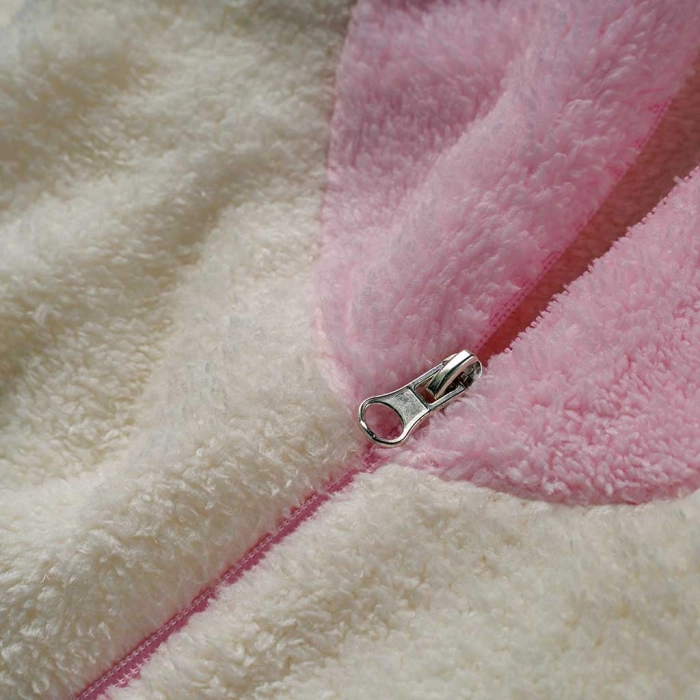 Βρεφικό φορμάκι εξόδου Online για κορίτσια  Little Unicorn άσπρο ζεστό γούνινο χειμωνιάτικο μηνών online (11)