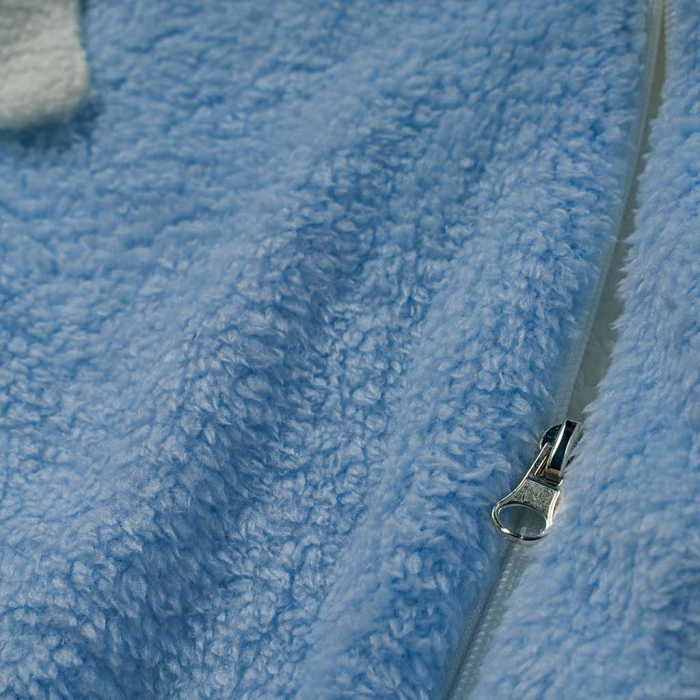 Βρεφικό φορμάκι εξόδου Online για αγόρια Εlephant γαλάζιο ζεστό γούνινο χειμωνιάτικο μηνών online (4)