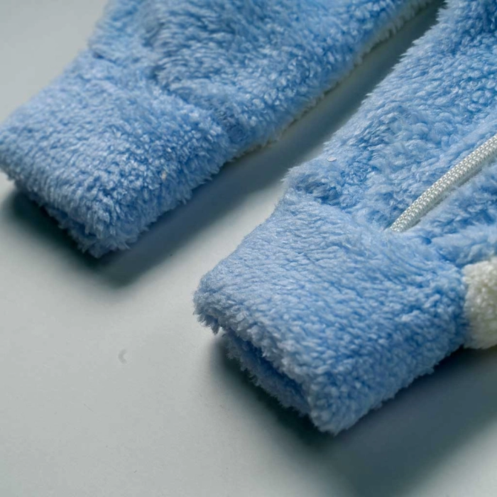 Βρεφικό φορμάκι εξόδου Online για αγόρια Εlephant γαλάζιο ζεστό γούνινο χειμωνιάτικο μηνών online (5)