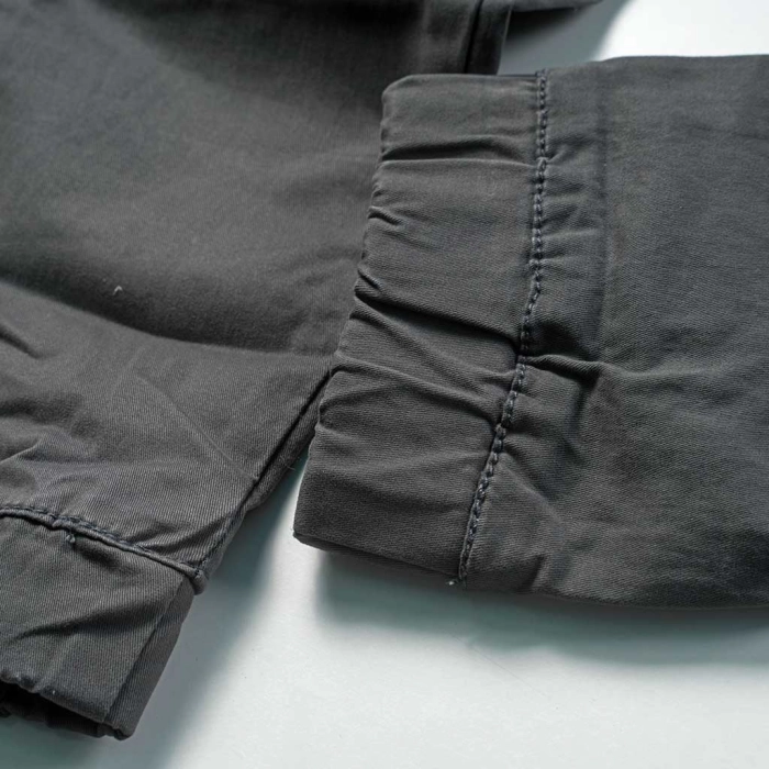 Παιδικό παντελόνι New College για αγόρια Stract γκρι cargo μοντέρνο με λάστιχο casual αγορίστικο ετών online (4)
