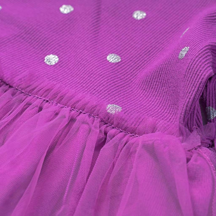 Παιδικό φόρεμα Name it για κορίτσια VioletGlitter βιολετί μοντέρνο casual επώνυμα με τούλι ετών online (7)