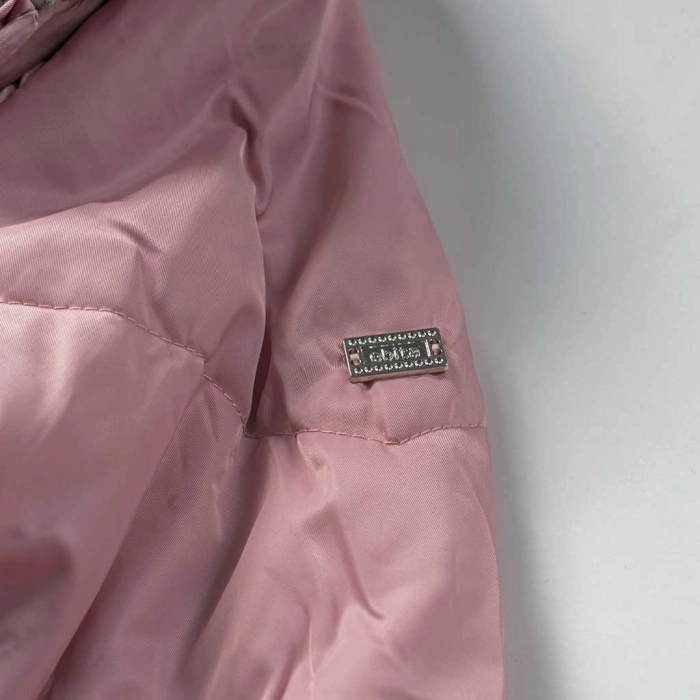 Παιδικό μπουφάν Εβίτα για κορίτσια  DoubleLeop ροζ ζεστό γούνινο κοριτσίστικο καθημερινό οικονομικά ετών online (4)