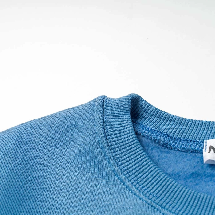 Παιδική μπλούζα ΝΕΚ για αγόρια Genius γαλάζιο μοντέρνο φούτερ χειμερινό καθημερινό για το σχολείο ετών online (3)