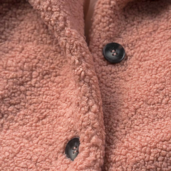 Παιδικό παλτό Εβίτα για κορίτσια PinkShipi ροζ κοριτσίστικο ζεστό για καλο ετών online (3)