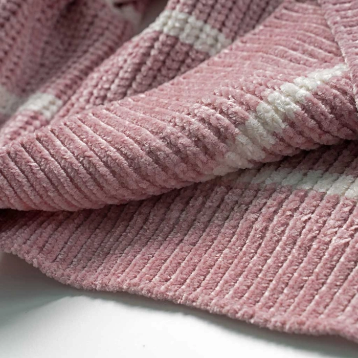 Παιδική μπλούζα Εβίτα για κορίτσια Lines ροζ μοντέρνο πουλόβερ ζεστό ετών online (2)