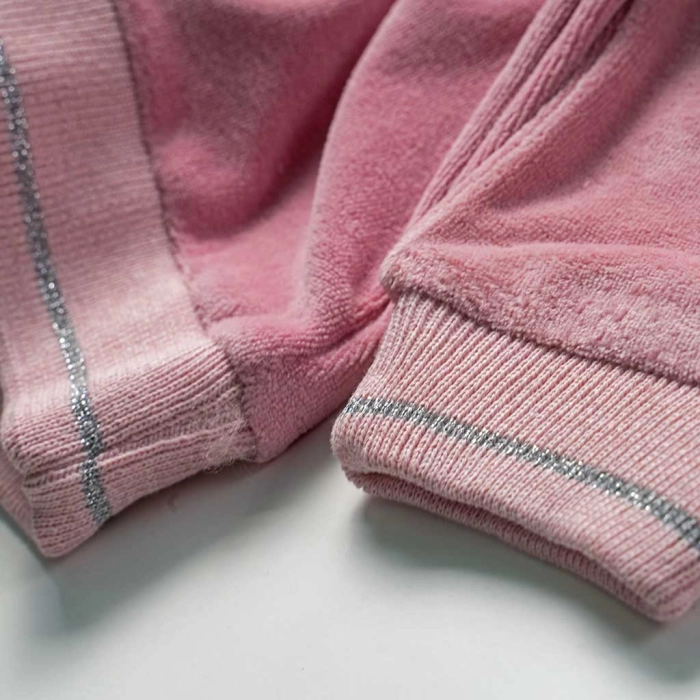 Παιδικό σετ φόρμας Εβίτα για κορίτσια By Angel ροζ  πετσετε μοντέρνα ζεστή για το σχολείο ετών online (4)